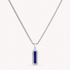 Silver Lapis Lazuli Necklace Pendant