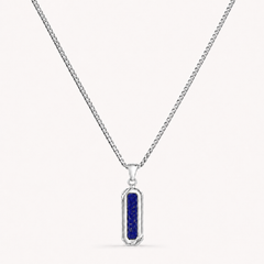 Silver Lapis Lazuli Necklace Pendant