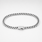 Silver Cuban Chain Bracelet 5MM
