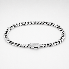 Silver Cuban Chain Bracelet 5MM