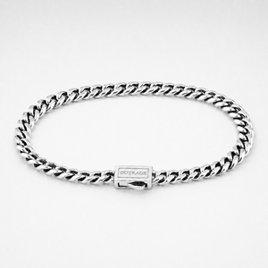 Silver Cuban Chain Bracelet 5MM