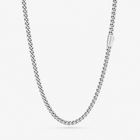 Silver Cuban Chain Necklace 5MM