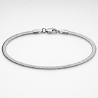 Silver Herringbone Bracelet – 3mm