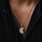 Silver Irregular Zeus Necklace Pendant