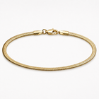 Gold Herringbone Bracelet – 3mm