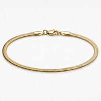 Gold Herringbone Bracelet – 3mm