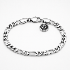 Silver Figaro Chain Bracelet 5MM