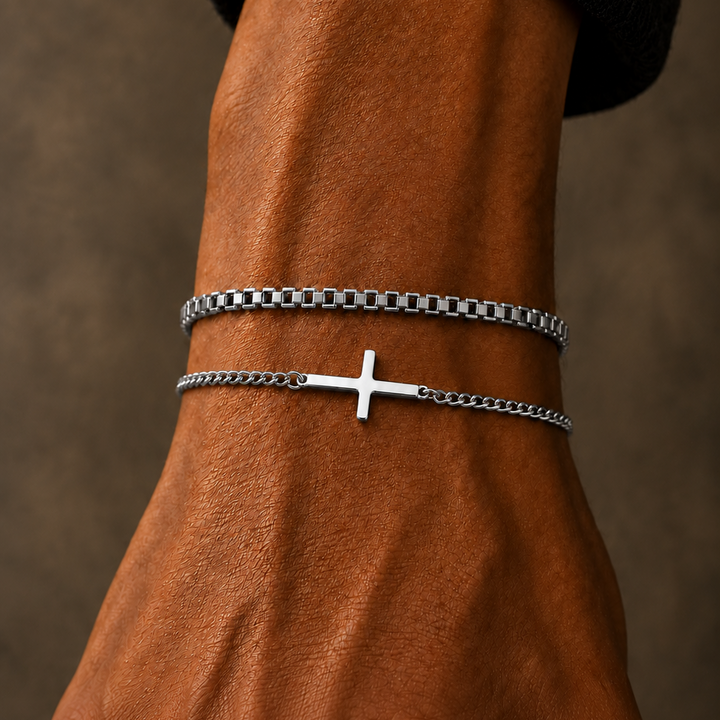 Silver Box Chain Bracelet - 3mm