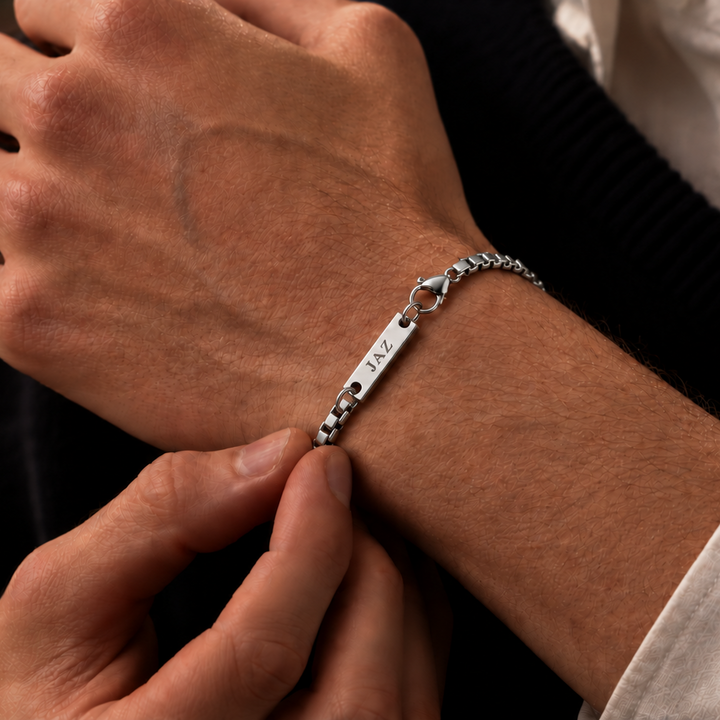 Silver Box Chain Bracelet - 3mm