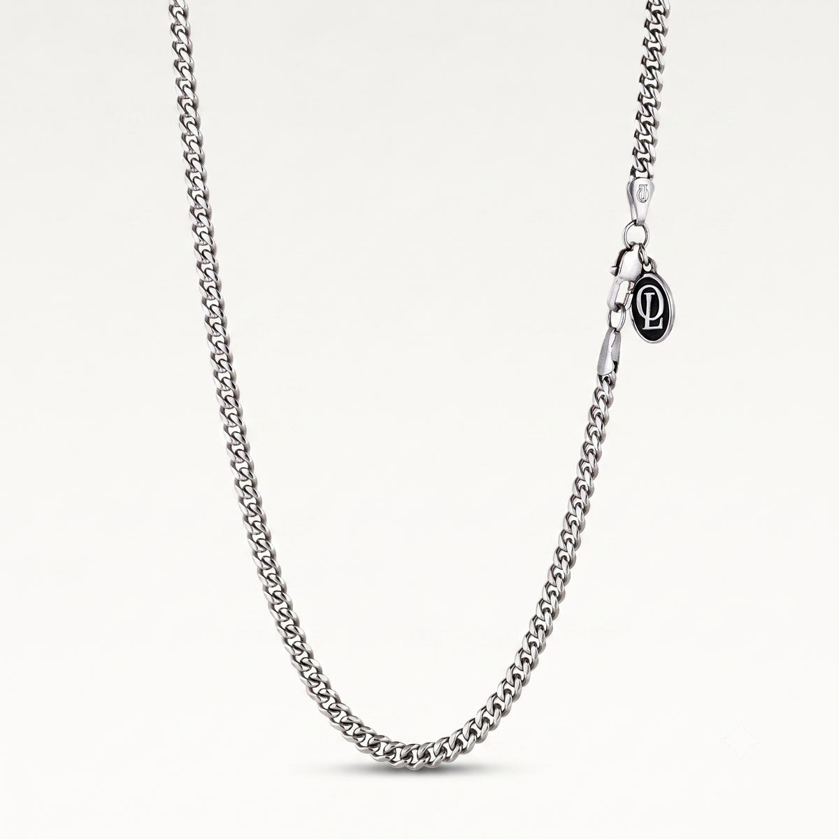 4mm Chain necklace in silver. Luxury mens chains