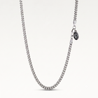 4mm Cuban Chain Necklace Silver