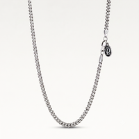 4mm Cuban Chain Necklace Silver