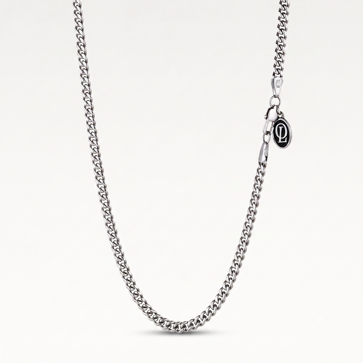 4mm Chain necklace in silver. Luxury mens chains