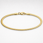 Gold Herringbone Bracelet – 3mm