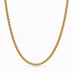 Gold Wheat Chain Necklace - 3mm