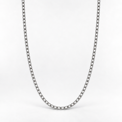 Silver Box Chain Necklace -3mm