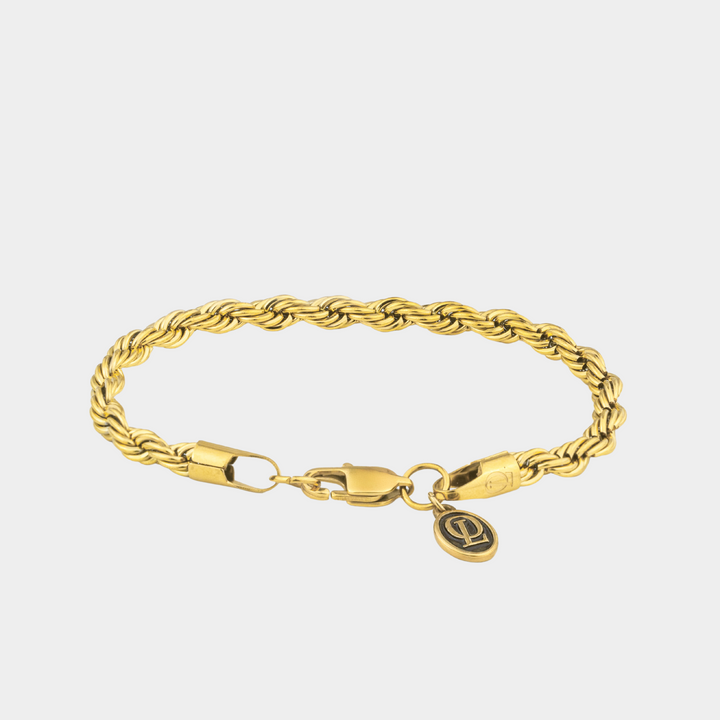 Gold Rope Chain Bracelet 5MM