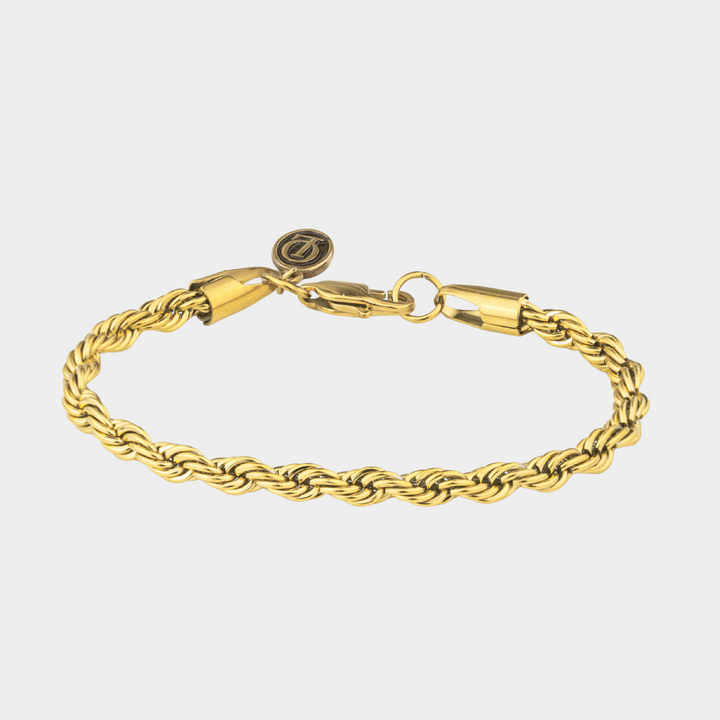 Gold Rope Chain Bracelet 5MM