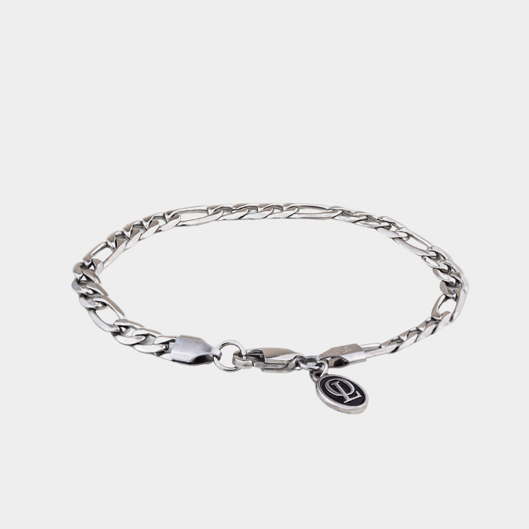 Silver Figaro Chain Bracelet 5MM