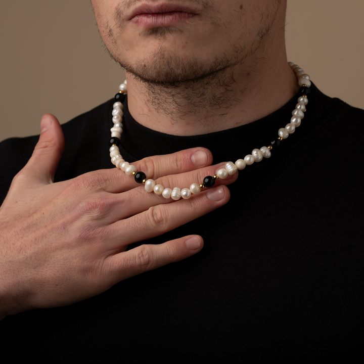 Onyx Black - Genuine Pearls Necklaces
