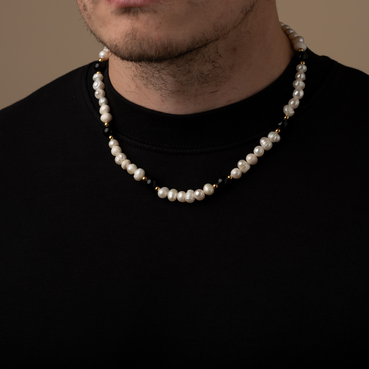 Onyx Black - Genuine Pearls Necklaces