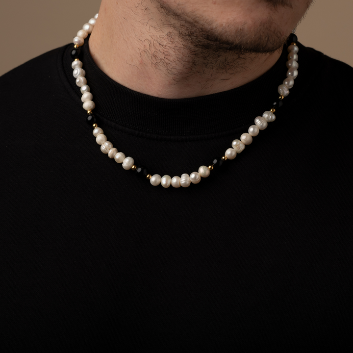 Onyx Black - Genuine Pearls Necklaces