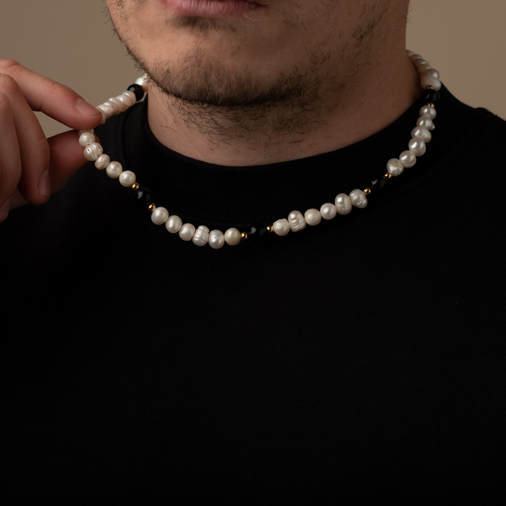 Onyx Black - Genuine Pearls Necklaces