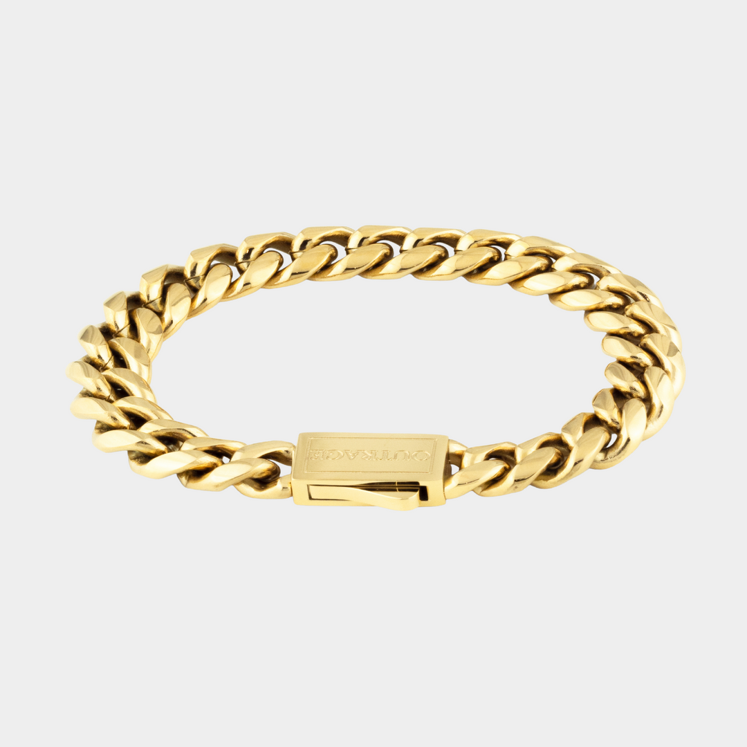 Gold Cuban Chain Bracelet 10MM