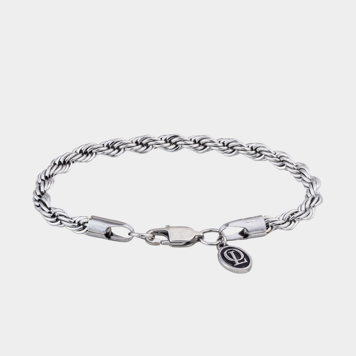 Silver Rope Chain Bracelet 5MM