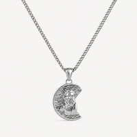 Silver Irregular Zeus Necklace Pendant