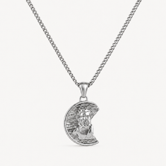 Silver Irregular Zeus Necklace Pendant