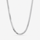 Silver Herringbone Chain Necklace – 5mm