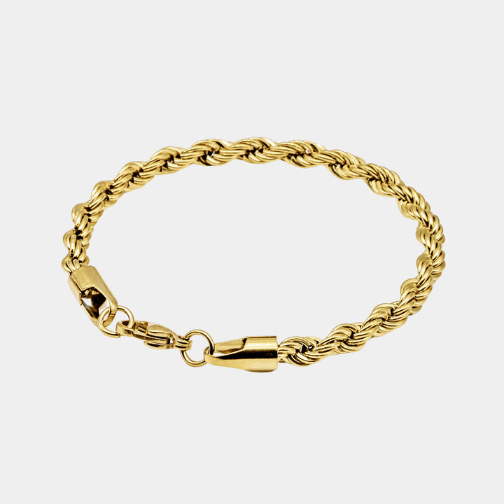 Gold Rope Chain Bracelet 5MM