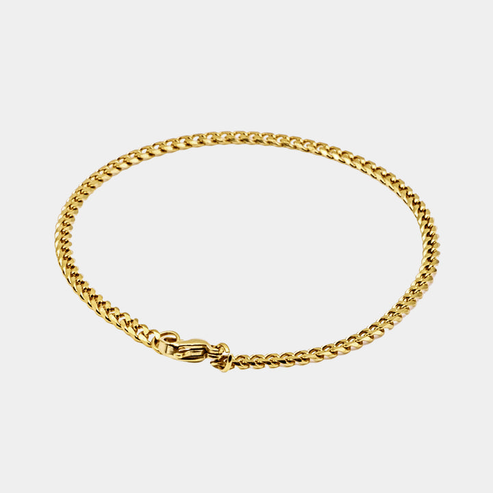 Gold Cuban Chain Bracelet 3MM