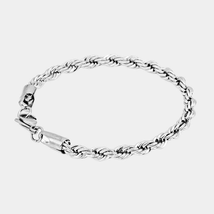 Silver Rope Chain Bracelet 5MM