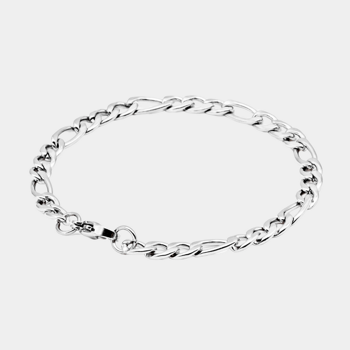 Silver Figaro Chain Bracelet 5MM