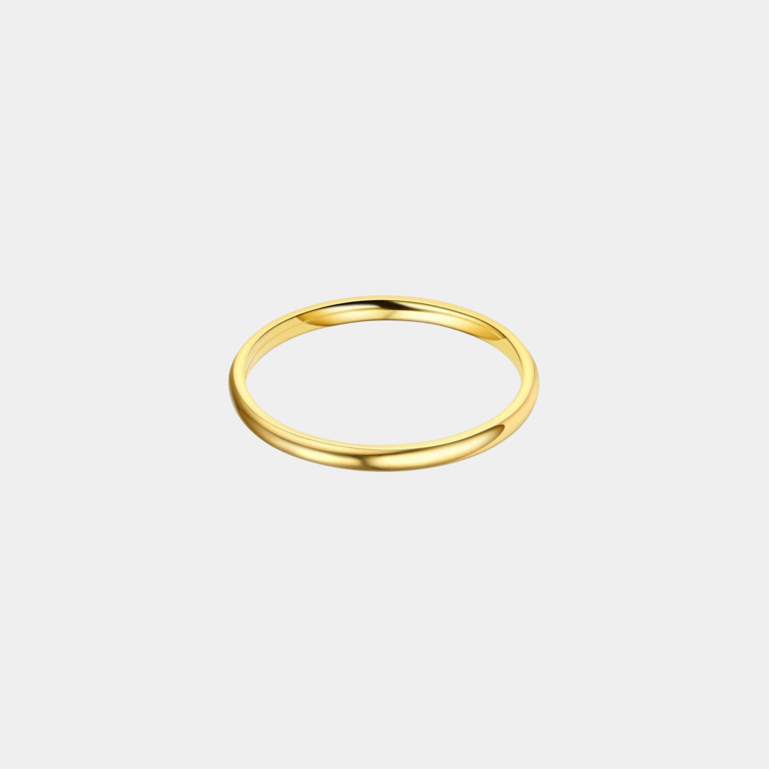 Gold Simple 2MM Band Ring
