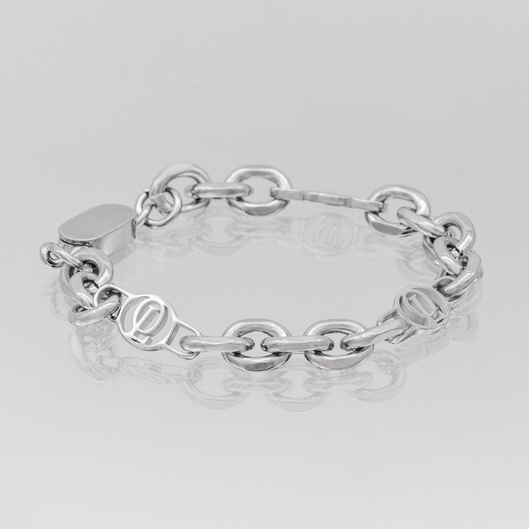 Silver Outrage London Link Bracelet