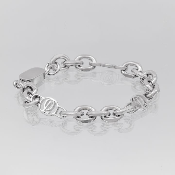 Silver Outrage London Link Bracelet