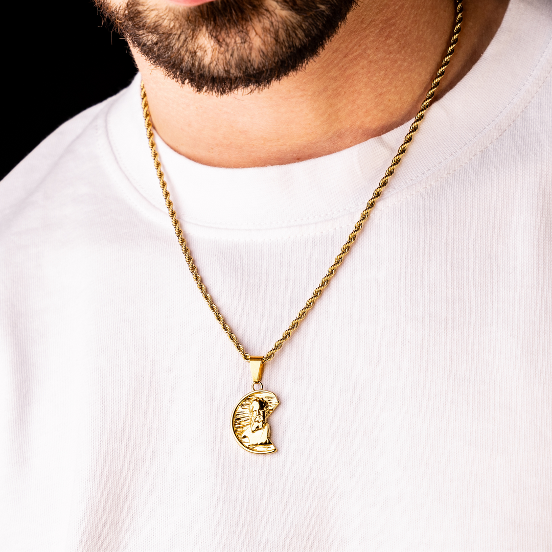 Gold Irregular Zeus Necklace Pendant