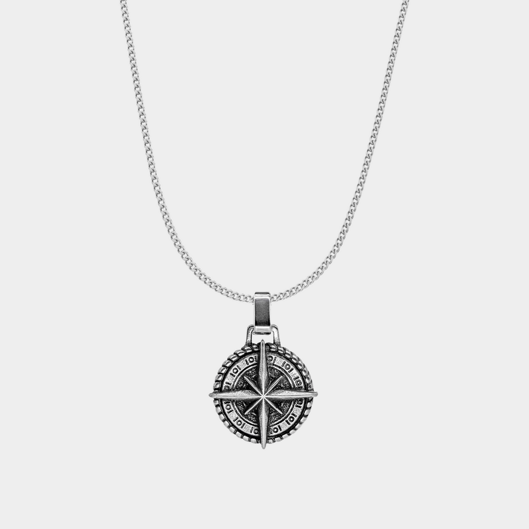 Silver Northern Star Necklace Pendant