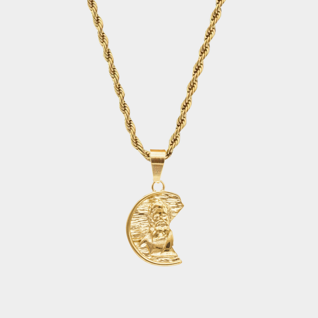 Gold Irregular Zeus Necklace Pendant