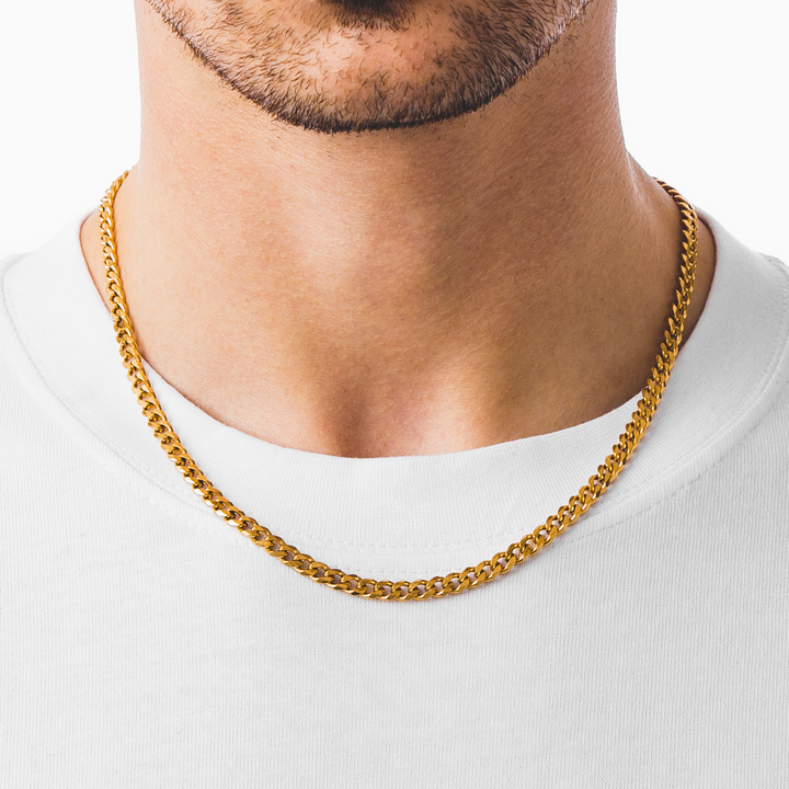 Gold Cuban Chain Necklace 5MM