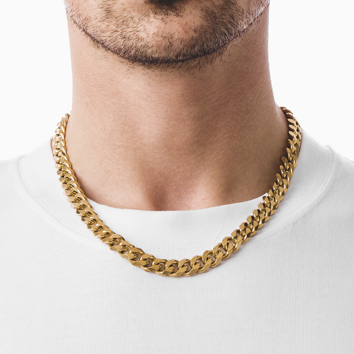 Gold Cuban Chain Necklace 11MM