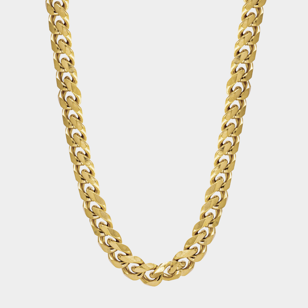 Gold Cuban Chain Necklace 9MM