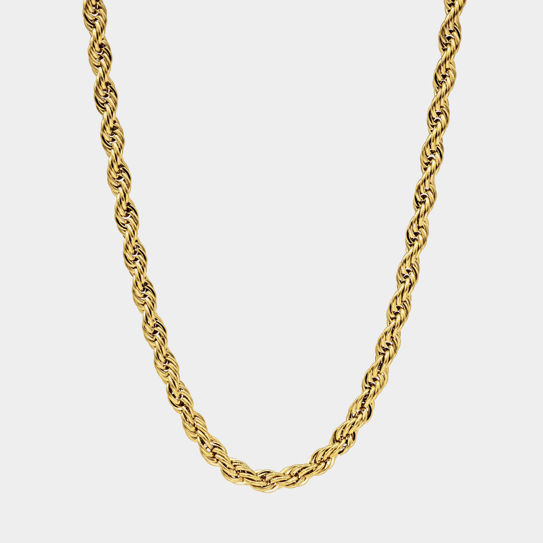 Gold Rope Chain Necklace 5mm