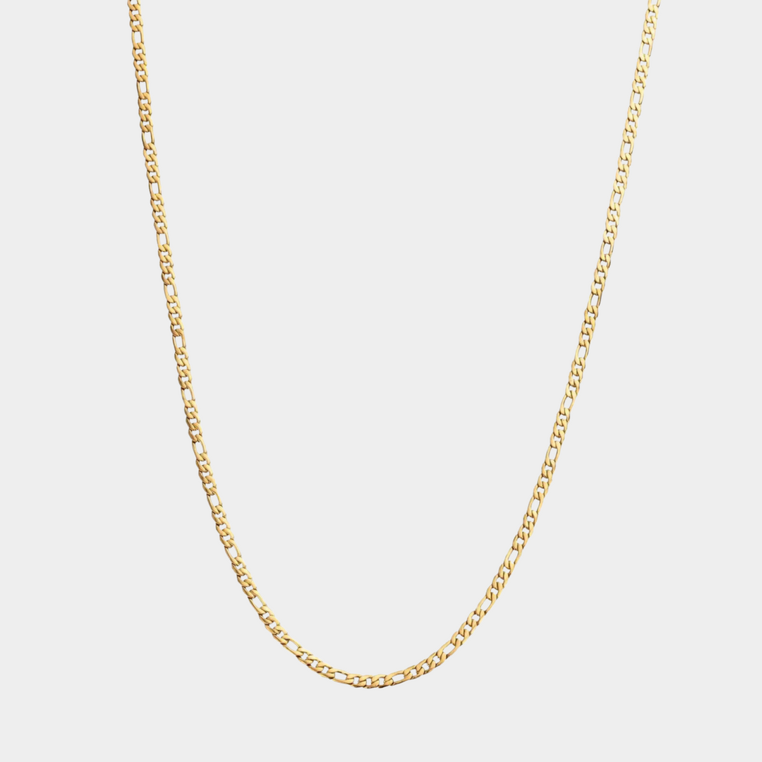Gold Figaro Chain Necklace 3MM