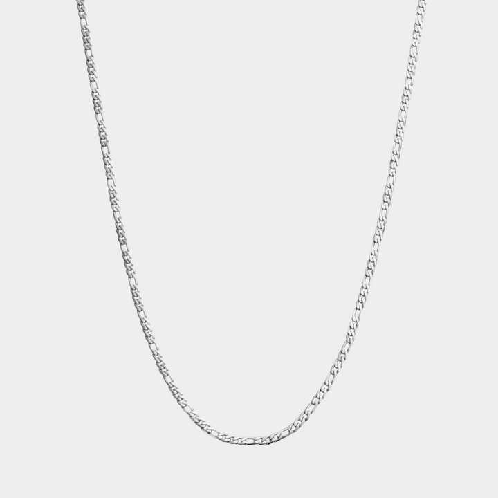 Silver Figaro Chain Necklace 3MM