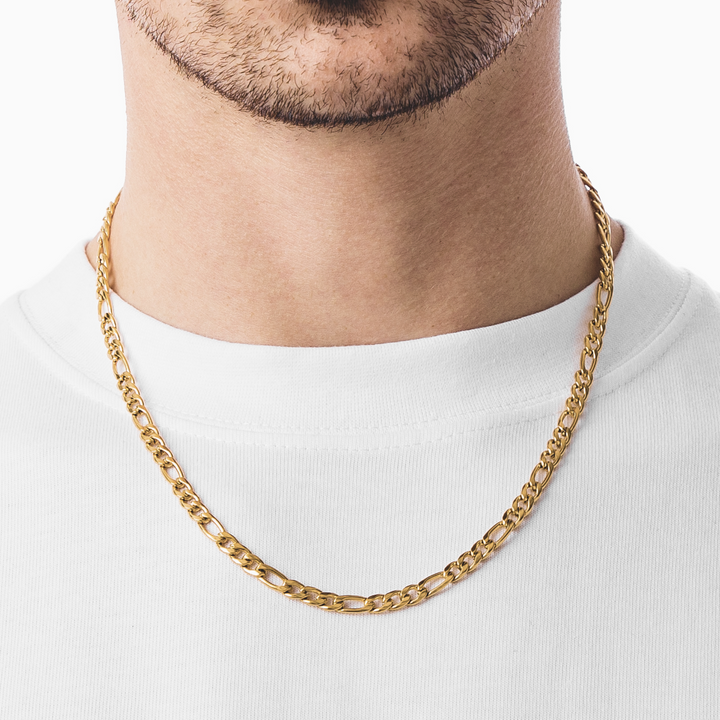 Gold Figaro Chain Necklace 5MM