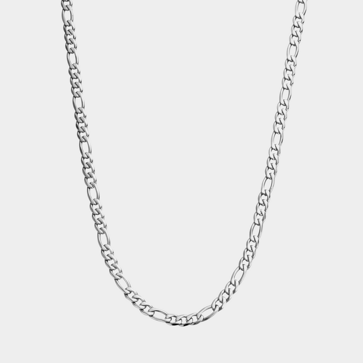 Silver Figaro Chain Necklace 5MM